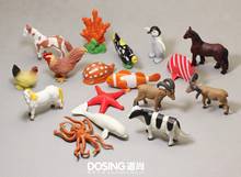 Decoração de jardim das fadas em miniatura, acessórios de decoração, modelo de animal, estatueta de cavalo fofo, aquário, vida marinha, peixe, golfinhos, estrela do mar 2024 - compre barato