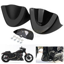 For Harley Dyna Fat Bob FXDL 2006-2017 Lower Chin Motorcycle Bright Black Front Chin Spoiler Scrub Fender Accessories 2024 - buy cheap