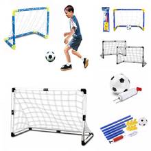 Mini Inflatable Football Soccer Goal Post Net Set Kids Indoor Outdoor Games Toys gift Portable indoors outdoor game equipment 2024 - buy cheap