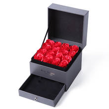 2 слоя розы цветок ювелирные изделия ожерелье Подарочная коробка любовь свадьба домашний Декор подарок на день рождения День Святого Валентина подарок для подруги жены 2024 - купить недорого