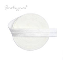 BRISTLEGRASS 5 Yard 5/8" 15mm Off White Color FOE Fold Over Elastics Spandex Satin Kid Hairband Headband Lace Trim Sewing Notion 2024 - buy cheap