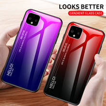 For Google Pixel 4 XL 2019 Case Tempered Glass Luxury Gradient Soft Silicone Frame Cover For Pixel 4 Pixel4 4XL 2019 Phone Case 2024 - buy cheap