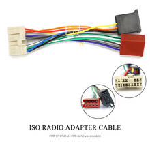 Adaptador de Radio ISO para coche, Conector de arnés de cableado, conector de Cable de telar de plomo, para HYUNDAI y KIA, modelos selectos, 12-113 2024 - compra barato