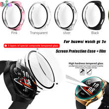 Capa protetora para smartwatch huawei, gt 2e +, película temperada transparente, capa colorida de proteção completa 2024 - compre barato