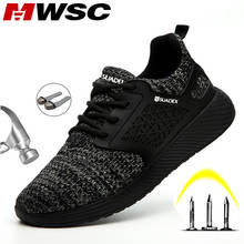 MWSC Safety Work Shoes For Men Anti-smashing Steel Toe Work Boots Shoes Indestructible Protective Boots Male Safety Sneakers Men 2024 - buy cheap