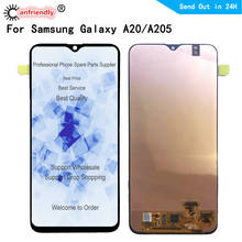 Pantalla LCD para móvil, montaje de digitalizador de panel táctil para Samsung Galaxy A20, A205, SM-A205F, A205G, A205U, A205W, A205YN, A20 2024 - compra barato