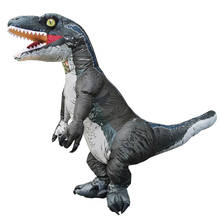 Adult Purim T--rex Velociraptor Inflatable Costumes Halloween Cosplay Costume Mascot Carnival Party Role Play Disfraz for Adult 2024 - buy cheap