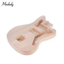 Muslady MZB-T DIY Electric Guitar Unfinished Body Guitar Barrel Blank Basswood Guitar Body Replacement Parts DIY accessory 2024 - buy cheap