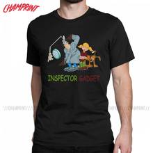 Awesome Inspector Gadget Vintage T-Shirts for Men Round Collar 100% Cotton T Shirts 80s Cartoon Short Sleeve Tees Adult Tops 2024 - buy cheap