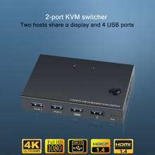 KVM HDMI Switch Box Driver-free KVM HDMI Switcher For Mouse Keyboard Pinter Computer Accessories Drop Shipping 2024 - buy cheap