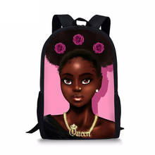 HaoYun Детский рюкзак для начальной школы, черный школьный рюкзак с принтом в африканском стиле для девочек, дизайнерские школьные сумки для девочек 2024 - купить недорого