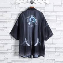 Hanfu estilo chinês homens estilo antigo tang roupa fashion cardigã verão jaqueta chinesa 2020 fino de grandes dimensões camiseta solta 10650 2024 - compre barato