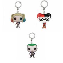 LLavero de bolsillo Pop de DC Comics, accesorios de Mini figuras de escuadrón suicida, Harley Quinn, el Joker, modelo de juguete, colección de regalos 2024 - compra barato