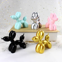 Cute Small Balloon dog Resin Crafts Sculpture Gifts Fashion Cake baking Home Decorations Party Dessert Desktop Ornament 5 Colors 2024 - buy cheap