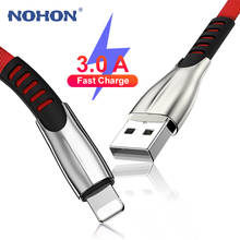 NOHON USB зарядное устройство кабель для iPhone X XR Xs 11 Pro Max 6 s 6s 7 8 Plus 5S iPad Быстрая зарядка Шнур для мобильного телефона длинный провод 3 м 2024 - купить недорого
