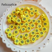 40pcs Smiley Face Flowers Polymer Clay Shape Spacer Beads For DIY Handmade Jewelry Craft Accessories 10mm 2024 - buy cheap