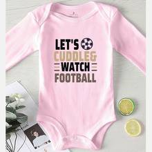 Newborn Girl Outfit Toddler Boy Fall Costume Printing Football Baby Girls Clothes Winter Romper for Babies Jumpsuit Kids Autumn 2024 - buy cheap