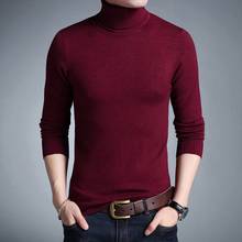 New Fashion 2020 Autumn Winter Men Wool Turtleneck Pullovers Man Sweaters Pullover Knitted Sweater Men Clothes 2024 - buy cheap