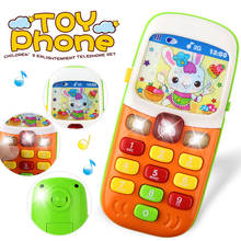 Electronic Toys Phone Baby Mobile Phone Cellphone Telephone with Sound Flash Light Music Toys Early Education Toys for Kids Gift 2024 - buy cheap