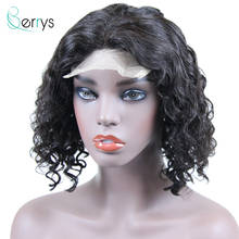 Berryshair Brazilian Human Hair Water Wave Bob Wigs Raw Virgin Hair 5x5 Lace Closure Wig Free Part Pre Plucked Short Lace Wig 2024 - buy cheap