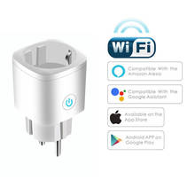Dropship WiFi Smart Plug Outlet Tuya Remote Control Home ppliances Works With lexa Google Home No Hub Required EU Smart Plug 2024 - buy cheap