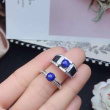 fashion valentine ring deep blue Star Sapphire ring for women man silver jewelry silver ring  birthday party anniversary gift 2024 - buy cheap