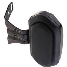 Universal Motorcycle Adjustable Rear Backrest Sissy Bar Cushion Pad - Black 2024 - buy cheap