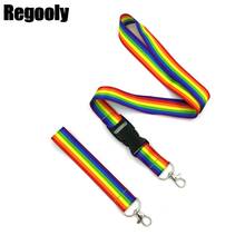 Homosexuality Rainbow Funny art Lanyard Neck Key Strap for Phone Keys ID Card Cartoon webbings ribbons couple decorations gifts 2024 - buy cheap