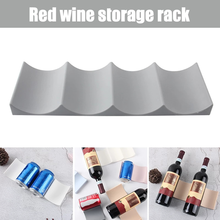 Rack de vinho empilhável garrafa titular bancada simples garrafa de vinho rack para despensa armário geladeira garrafa de vinho pode organizador 2024 - compre barato