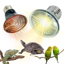 E27 лампа для рептилий Черепаха Лампа накаливания Mini Pet нагревательная лампа амфибия броши в виде ящерицы термостат ультрафиолетовая лампа инфракрасного Керамика нагреватель 2024 - купить недорого