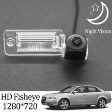 Owtosin-cámara de visión trasera para coche, Monitor de aparcamiento inverso, ojo de pez, HD, 1280x720, para Audi A4, B7, 2004, 2005, 2006, 2007 2024 - compra barato