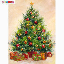 5d diy pintura diamante quadrado completo/broca redonda "árvore de natal" diamante bordado ponto cruz, mosaico, decoração da casa, presente 2024 - compre barato