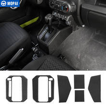 MOPAI Interior Carbon Fiber Stickers for Jimny 2019+ Car Gear Shift Panel Decoration Cover Accessories for Suzuki Jimny 2019+ 2024 - buy cheap