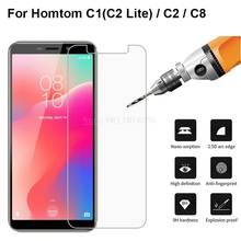 Película de vidro temperado 9h para celular homtom c1 c2 c8, protetor de tela para celular homtom c1 lite 2024 - compre barato