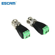 ESCAM Mini Coax CAT5 To Camera CCTV BNC Video Balun Connector Adapter POE cctv tester for CCTV Camera Surveillance Accessories 2024 - buy cheap