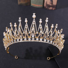 Corona nupcial para Europa y América, tocado de boda de lujo, accesorios para el cabello, Tiara, diadema, Noiva, novedad de 2020 2024 - compra barato