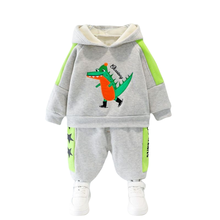 New Winter Outfits Baby Girls Clothes Children Boys Cartoon Thick Hoodies Pants 2Pcs/Sets Toddler Casual Costume Kids Tracksuits 2024 - buy cheap