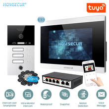 Homsecur 7 "hands-free wlan ip porta de vídeo entrada segurança intercom fechadura elétrica suportado BC131IP-3S + BM715IP-S 2024 - compre barato