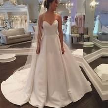 NUOXIFANG Vestido De Noiva Princess Satin Off The Shoulder Wedding Dresses A-Line Real Photos Bridal Gowns 2020 2024 - buy cheap