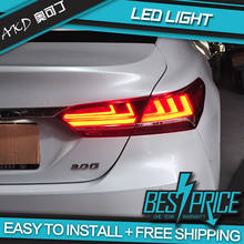 AKD tuning cars Tail lights For Toyota Camry 2018 Taillights LED DRL Running lights Fog lights angel eyes Rear parking lights 2024 - buy cheap