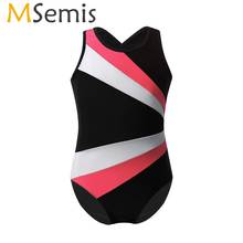 Msemis meninas roupas de ginástica atlética bailarina leotard macacão infantil sem mangas flor pétala forma de balé traje de dança 2024 - compre barato