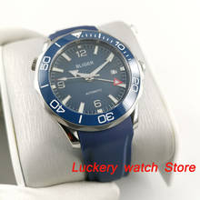 41mm bliger blue dial Luminous saphire glass;black Ceramic Bezel  GMT Automatic movement men's watch BA227 2024 - buy cheap