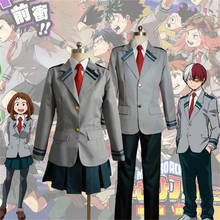 Anime My Hero Academia Costumes Halloween Cosplay OCHACO URARAKA Uniform School Suit Men Women Adult Top Pants Set 2024 - buy cheap