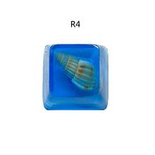 Handmade Customized OEM R4 Profile Resin Keycap Keyboard RGB Conch Resin Keycap 1XCB 2024 - buy cheap