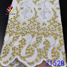 Swiss Lace Fabric African Nigerian French Heavy Embroided Embroidery Dry Wedding Cotton Lace Fabric 2019 High Quality Lace 2024 - buy cheap