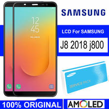 Оригинальный 6,0 "Super AMOLED дисплей для Samsung Galaxy J8 2018 J800F J800 LCD сенсорный экран, дигитайзер, для сборки, запасные части 2024 - купить недорого