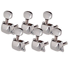 Tooyful 6pcs 6R Semiclosed Guitar Tuning Pegs Machine Heads for Acoustic Electric Guitar Parts 2024 - buy cheap