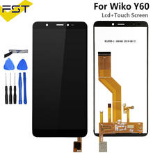 Кожаный чехол-бумажник для Wiko Y60 ЖК-дисплей Дисплей + кодирующий преобразователь сенсорного экрана в сборе для ремонта Запчасти с инструментами и клеящим материалом для Wiko Y50 Y70 ЖК-дисплей Сенсор сенсорный экран 2024 - купить недорого