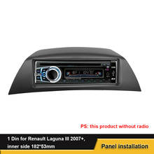 182*53mm 1 Din CD Fascia For RENAULT LAGUNA 2007+ Sterei Panel Mounting Frame Dash Installation Bezel Trim Kit 2024 - buy cheap