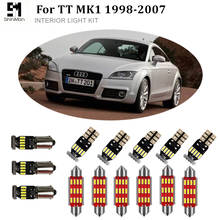 8pcs White Error free car LED bulbs for Audi TT MK1 1998-2007 interior lamp map dome light kit car led 2024 - buy cheap